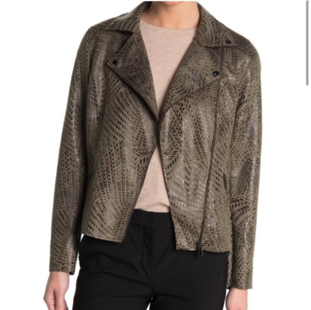 Philosophy Green Leaf Suede Jacket